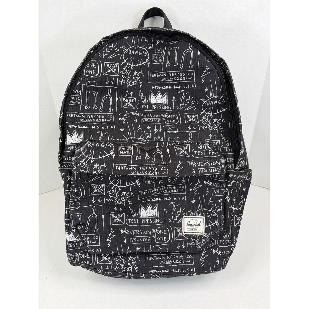 Herschel Supply Co Jean-Michel Basquiat Backpack Black White Art Print Classic